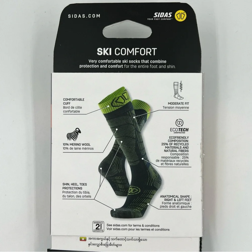 NEW SIDAS Ski Comfort skiing socks 39-41 - Picture 4 of 4
